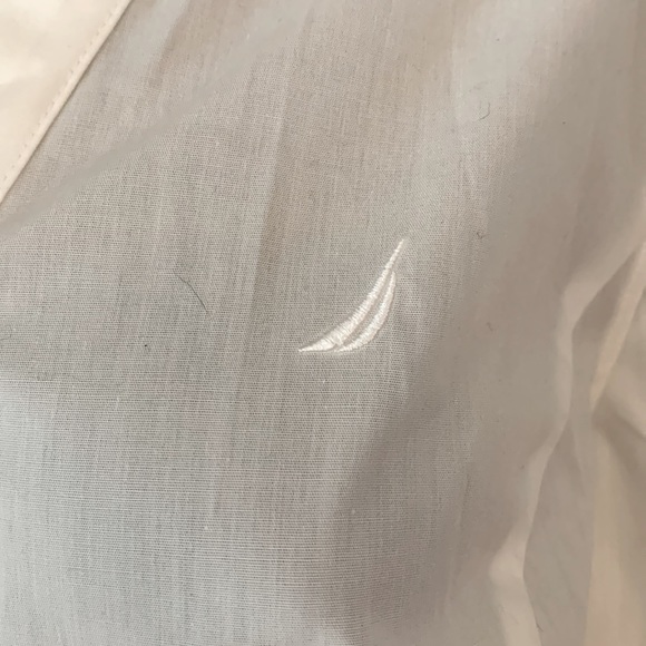 Ladies Nautica Collard Tailored (type) Blouse NEW WITH TAGS 3/4 Sleeves w/Cuffs - Picture 2 of 7